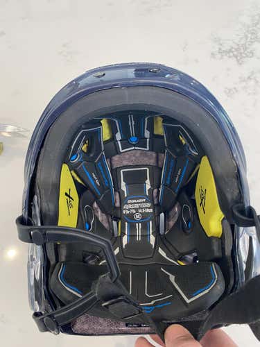 Navy Blue - Medium Bauer Reakt 200 Helmet - Very Good Condition