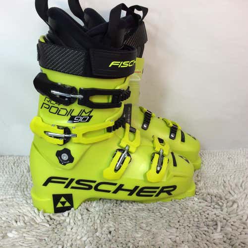 New Fischer RC4 Podium 90 Jr. Racing Ski Boots Mondo 26.5