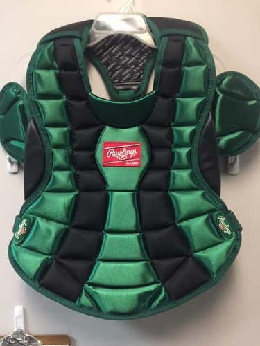Green New Adult Rawlings Catcher's Chest Protector (NO TRADES)