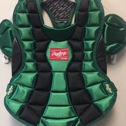Green New Adult Rawlings Catcher's Chest Protector (NO TRADES)