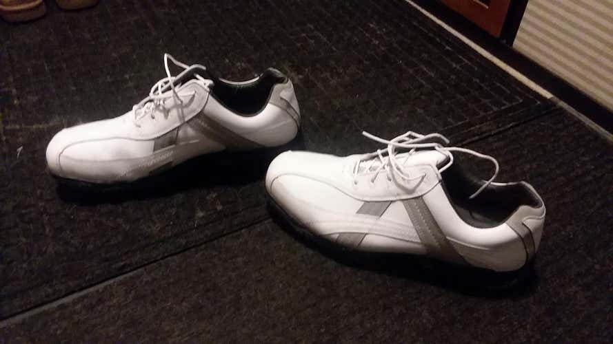 Used White Men's 10.5 (Wide 11.5) Footjoy Golf Shoes