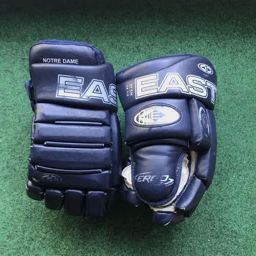 Pro Stock Easton AIR Notre Dame NEW PALMS 14.5” NCAA Ice Hockey Gloves