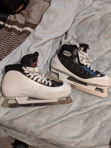 Used Senior CCM Tacks 452 Hockey Goalie Skates Regular Width Size 7.5