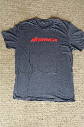 New 2021 Nordica Ski Logo SS T-Shirt - Size large - Official Issue