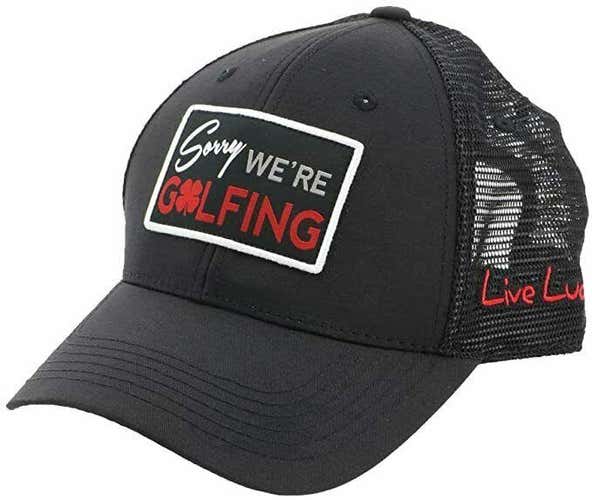 Black Clover New Live Lucky BC Sorry Black Adjustable Hat