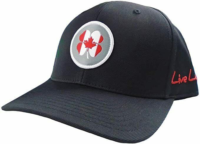 Black Clover New Live Lucky Canada Flag Nation Black Adjustable Hat
