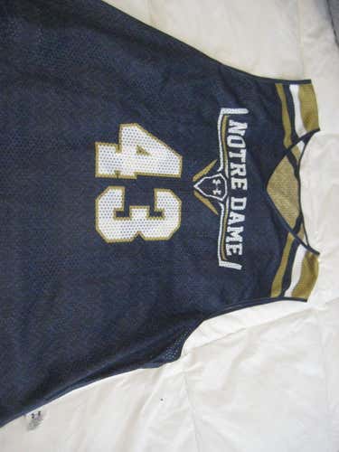 Under Armour Notre Dame lacrosse team practice jersey NEW XL reversible