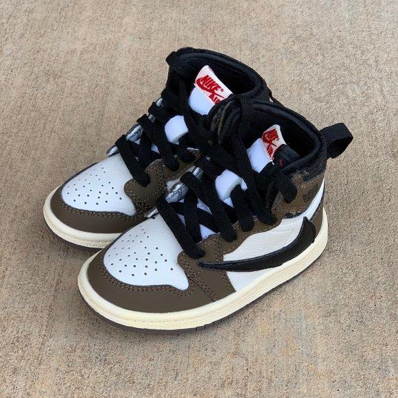  Jordan Preschool Air 6 PS CQ3565 200 Cactus Jack - Travis  Scott - Size 1Y