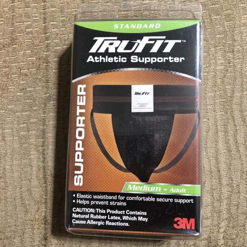 New TruFit Athletic Supporter Black Medium Jock