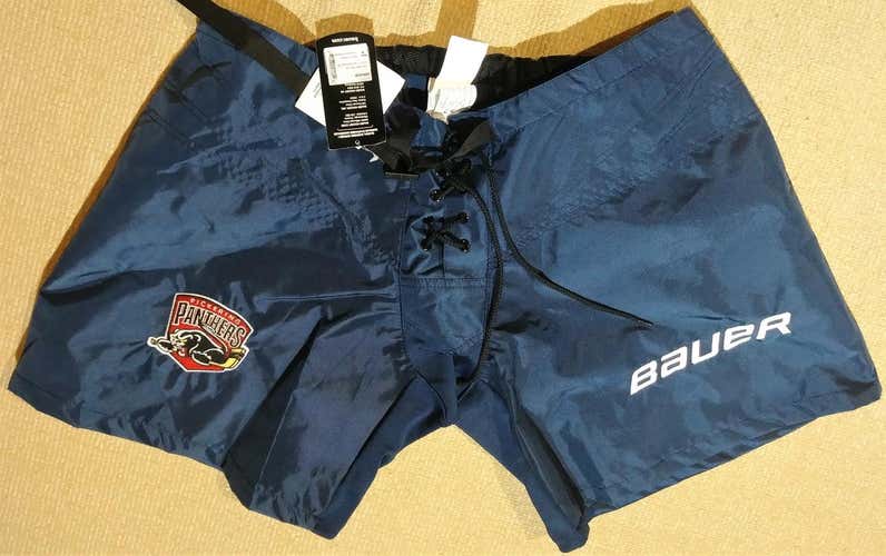BAUER Senior Goalie Pant Shell - Size Large - NAVY - New