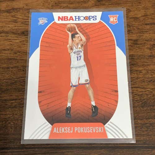 Aleksej Pokusevski Oklahoma City Thunder 20-21 NBA Hoops Rookie Card #219