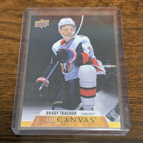 Brady Tkachuk Ottawa Senators 2020-21 Upper Deck UD Canvas Card #C59
