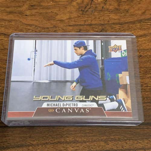 Michael DiPietro Vancouver Canucks 2020-21 UD Young Guns Canvas Rookie  #C102