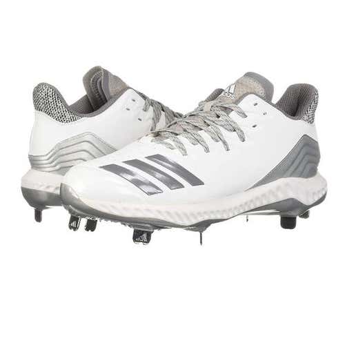 White New Adult Men's Size 11.5 (Women's 12.5) Metal Adidas ICON