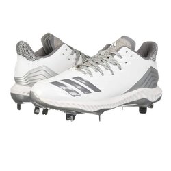 White New Adult Men's Size 11.5 (Women's 12.5) Metal Adidas ICON