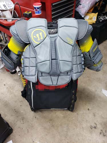 Used Senior Medium Warrior Ritual Pro Goalie Chest Protector