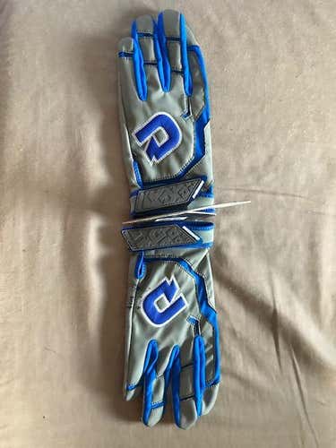 Gray New Large DeMarini Batting Gloves