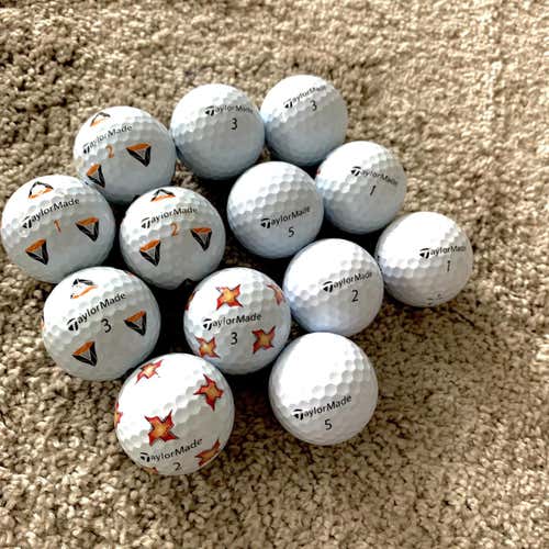 15 Used TaylorMade TP5/x Balls