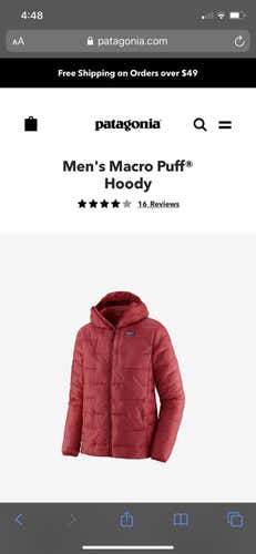 Red Adult Medium Patagonia Jacket