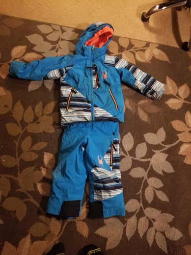 Blue Used Youth Unisex Small Spyder Jacket