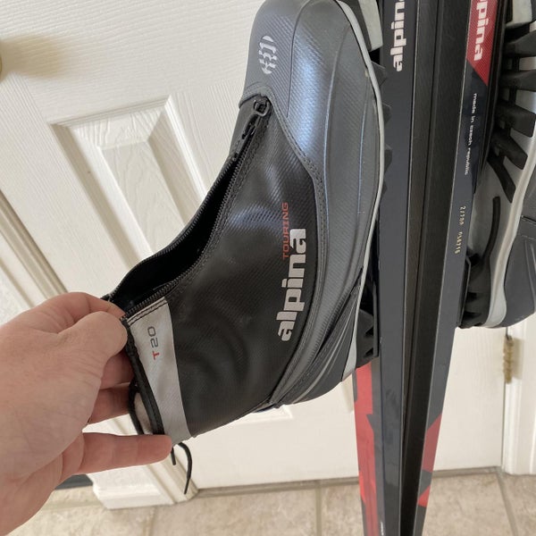 2014 Alpina Endure Touring Size 200With Bindings Cross Country Skis Boots Includes Boots