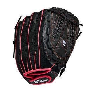 Brand New Wilson Right Hand Throw A450 Baseball Glove 12" Black and Pink