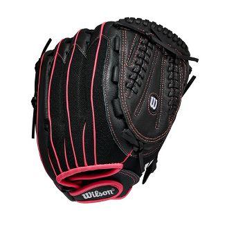 Brand New Wilson Right Hand Throw A450 Baseball Glove 12" Black and Pink
