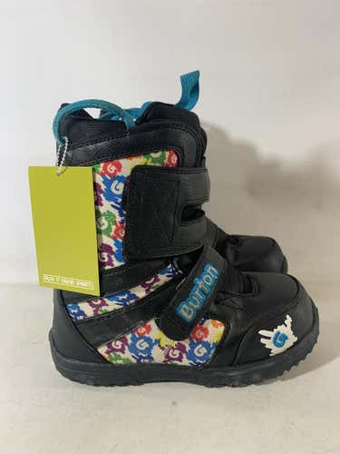 Used Burton Kids Grom Snowboard Boots Size 3