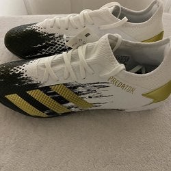 White Men's Molded Cleats Adidas Cleats