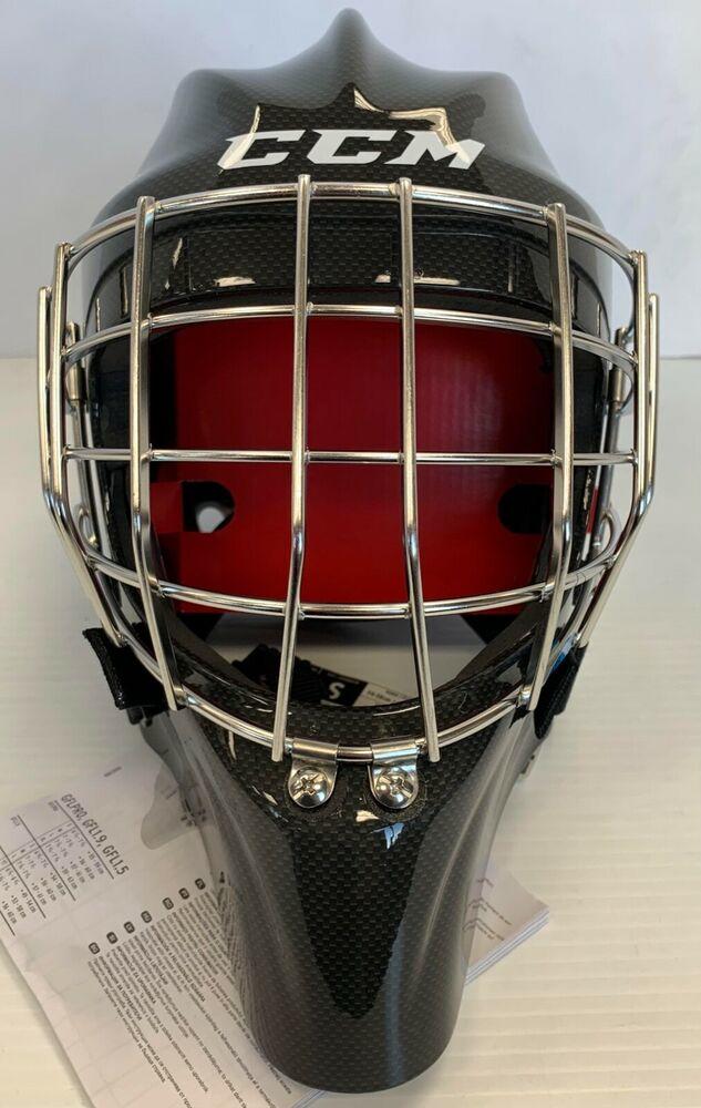 New CCM 1.9 Senior Ice Hockey Goalie Face Mask Small Royal Blue Carbon helmet SR 