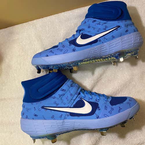Blue Men's Metal Nike Cleats