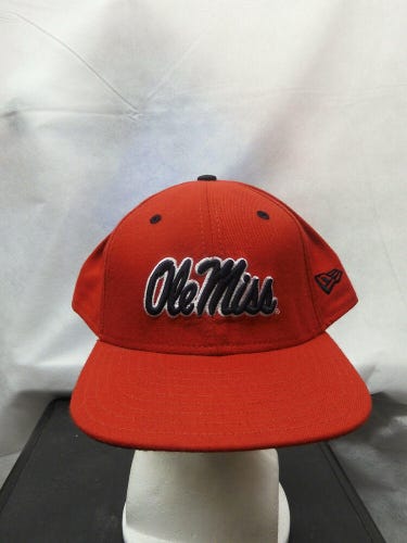 Rare Vintage Ole Miss Rebels New Era Tyro.001 Fitted Hat 7 7/8 NCAA