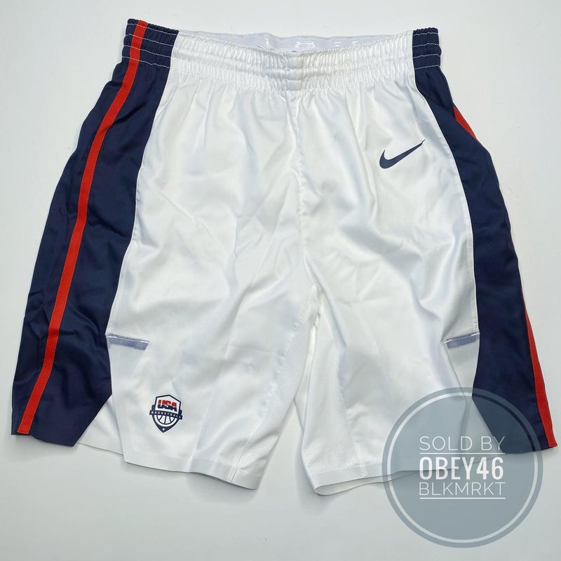 Nike Team USA 2020 Olympics AreoSwift Authentic White Basketball Short Small