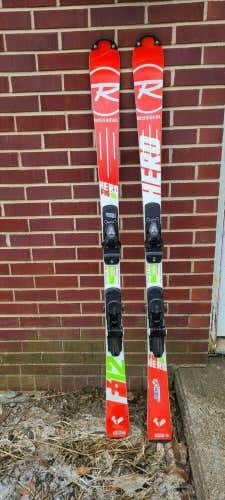 Used Rossignol 157 Hero SL FIS race skis with Rossi 10 Bindings