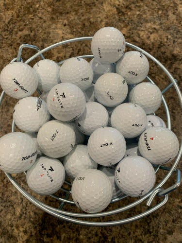 4 Dozen (48) AAAA-AAAAA Top Flite X-Out Near Mint to Mint Used Golf Balls