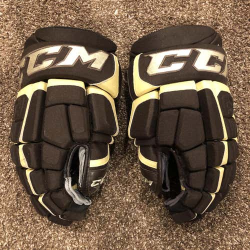 Hershey Bears Brown Used Senior CCM HGCL Gloves 14" Pro Stock