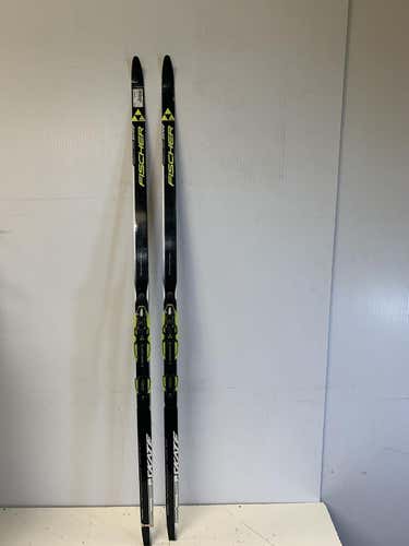 Used Fischer Scs Skate 162 Cm Cross Country Ski Boys Combo