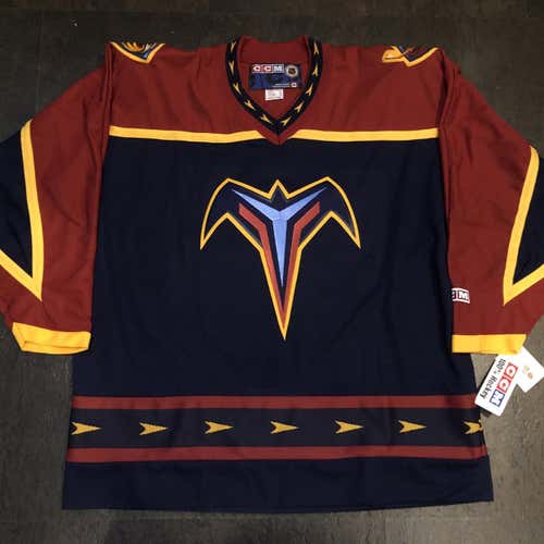 NWT CCM 550 Atlanta Thrashers Road Jersey XL