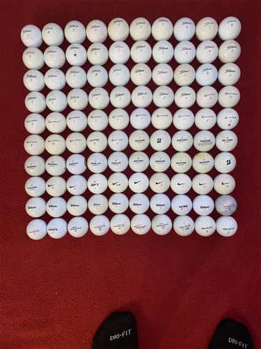 100 Pack Used Golf Balls