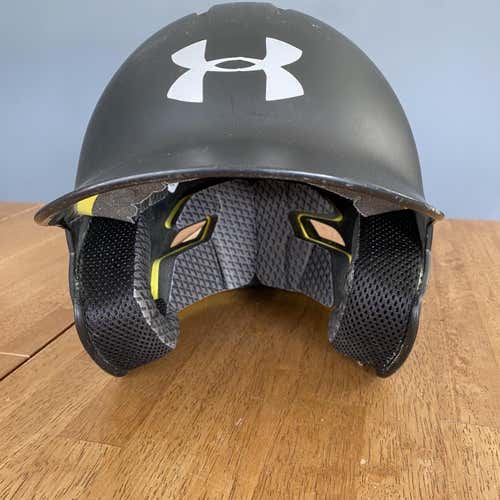 Black Used 7 1/2 Under Armour UABH2 Batting Helmet