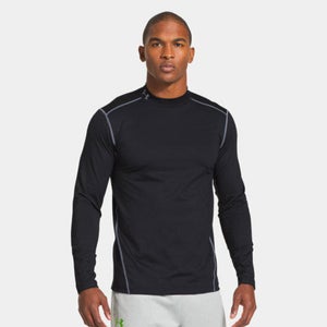 Under Armour Mens EVO Coldgear Fitted Mock Turtleneck Black 1248945-001 NEW in Under Armour bag