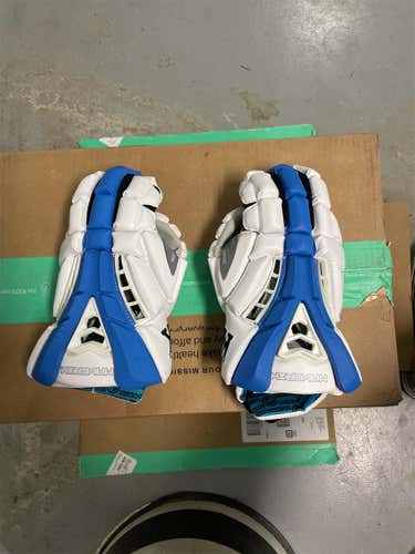 White New Player's Maverik Rome 13" Lacrosse Gloves