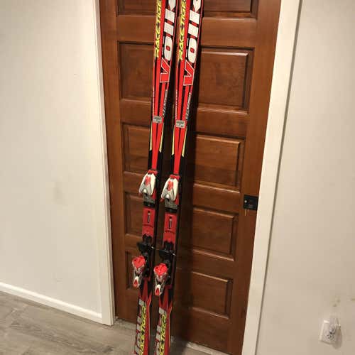 193cm Volkl Racetiger GS Ski - Race Stock w/ Marker Plates and Comp 14 Bindings