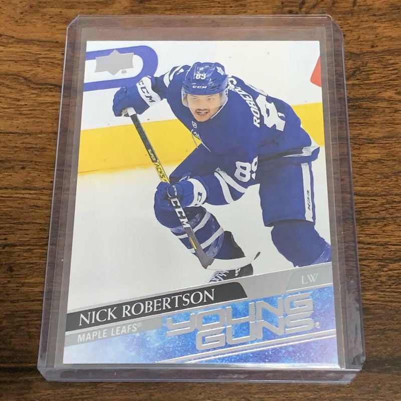 Nick Robertson Toronto Maple Leafs 2020-21 UD Young Guns Rookie Card #237
