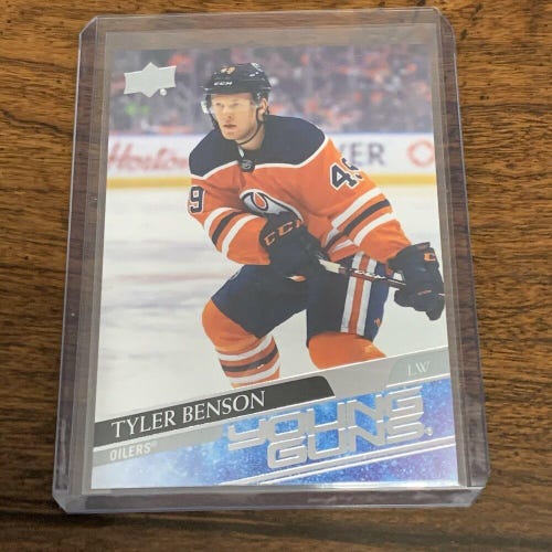 Tyler Benson Edmonton Oilers 2020-21 Upper Deck Young Guns Rookie Card #218