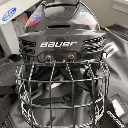 Black Used Large Bauer RE-AKT 75 Helmet