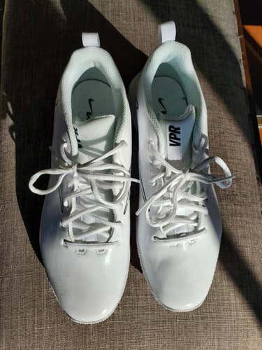 White New Nike Vapor Adult Unisex Size 11 (Women's 12) Low Turf Cleats