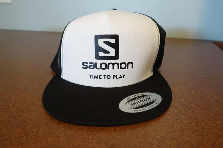 New Salomon Ski/Boot Baseball Cap - One size - Black/White - Official Issue