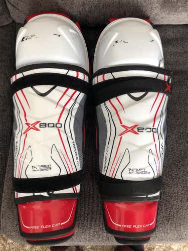 Used Bauer Vapor X800 Shin Pads