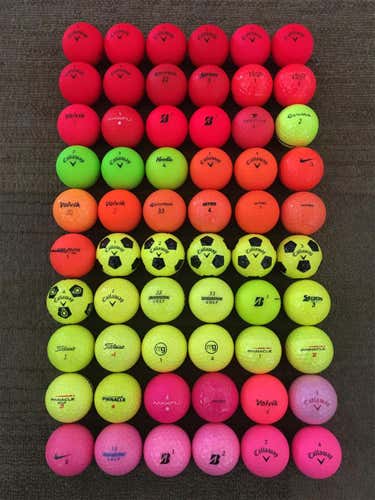 Yellow Used Callaway All variations 60 Pack (5 Dozen) Balls